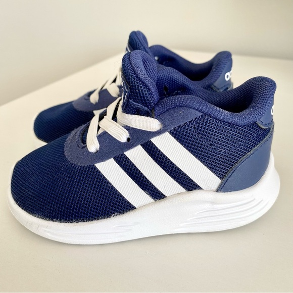 adidas classic navy & white toddler sneaker Size 5 - Picture 5 of 8